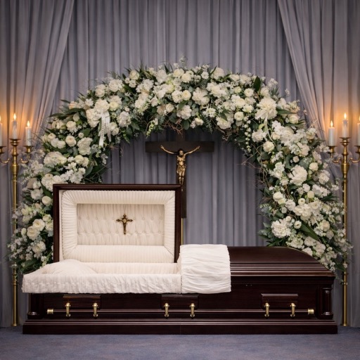 All white assorted full archway