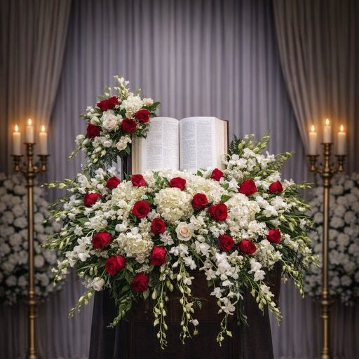 White and red assorted real bible keepsake