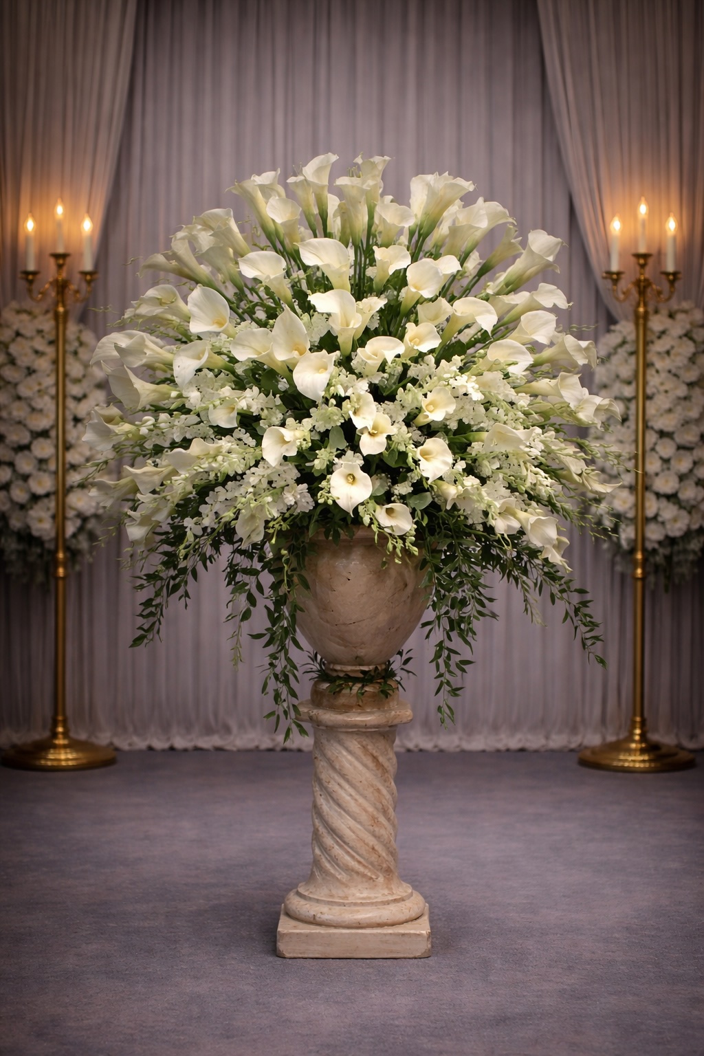 Calla lily elegant basket