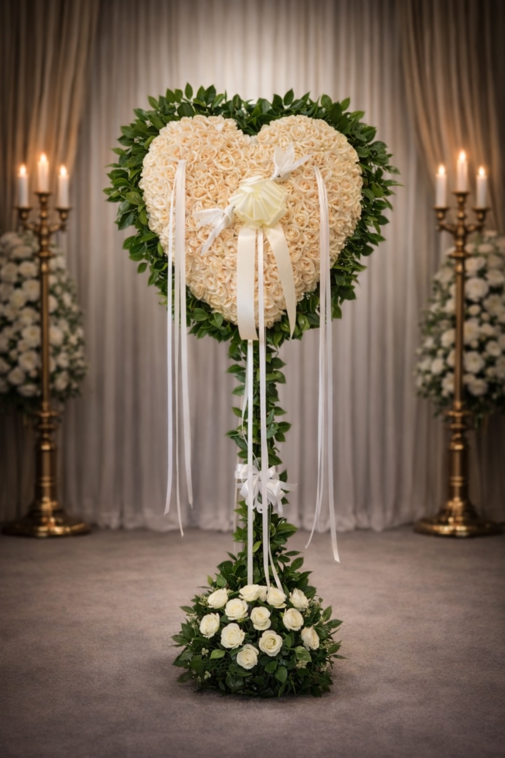 White rose bleeding heart with lemon leaf