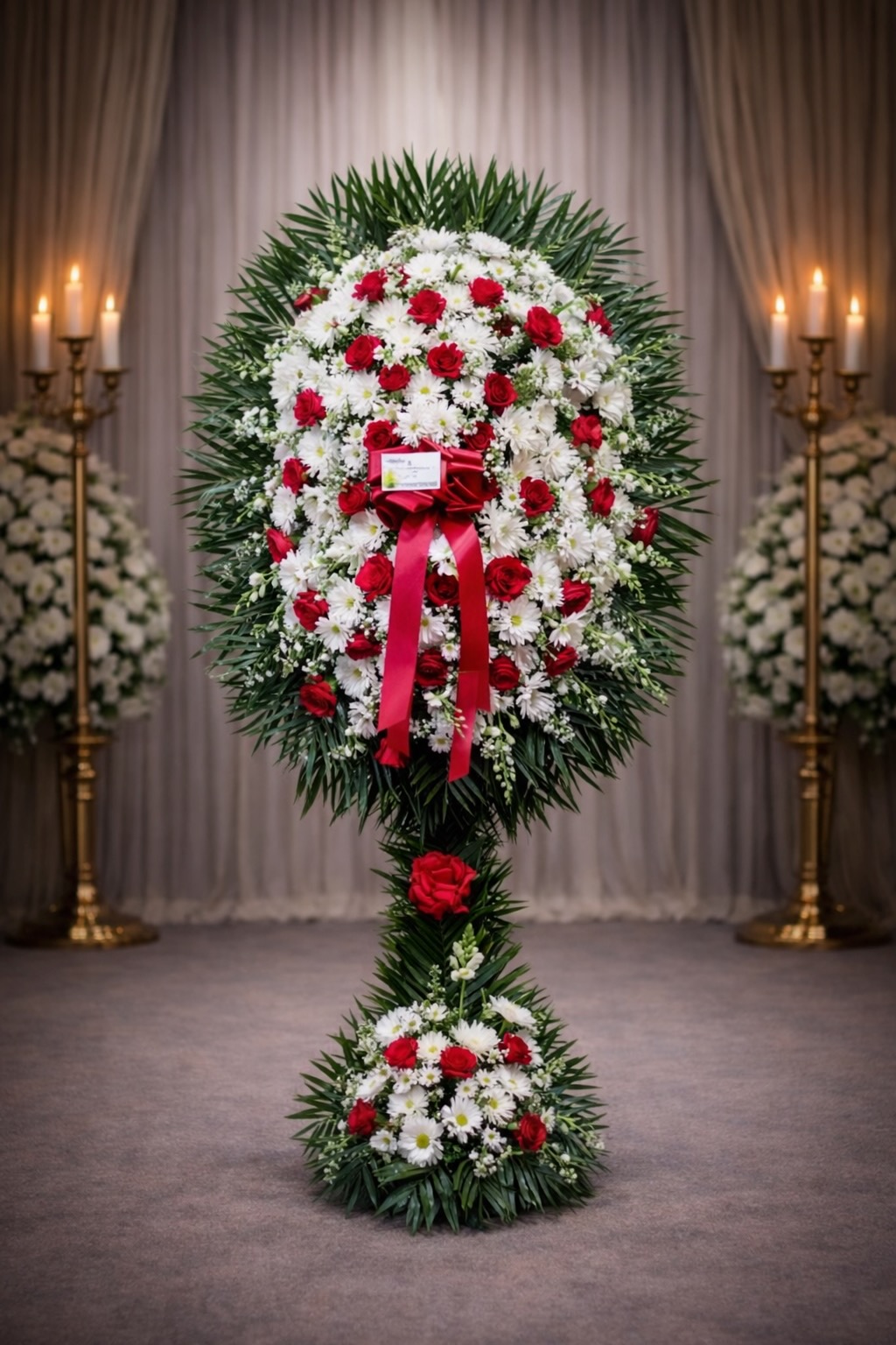 White and red assorted spray