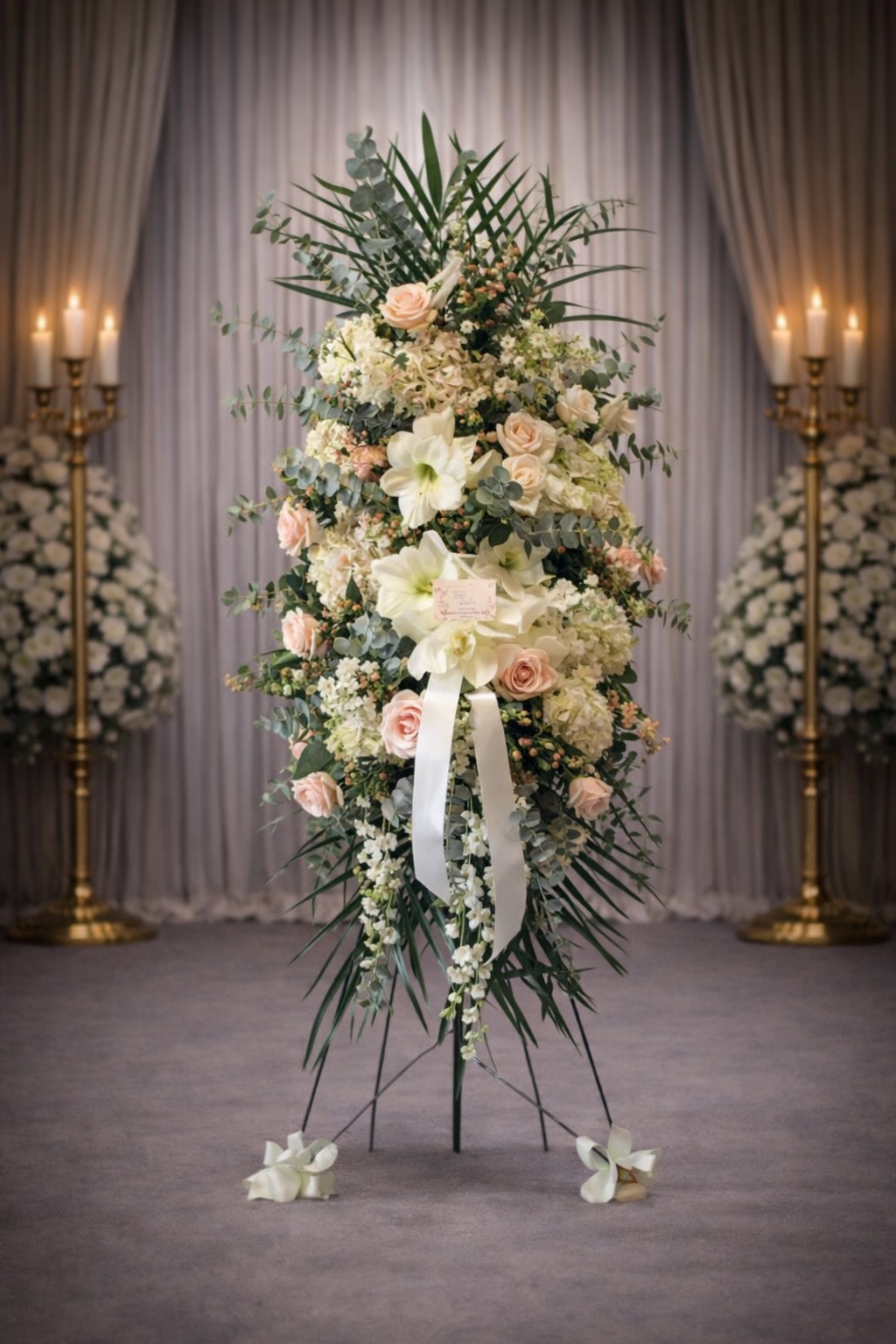 White freeflowing spray with eucalyptus