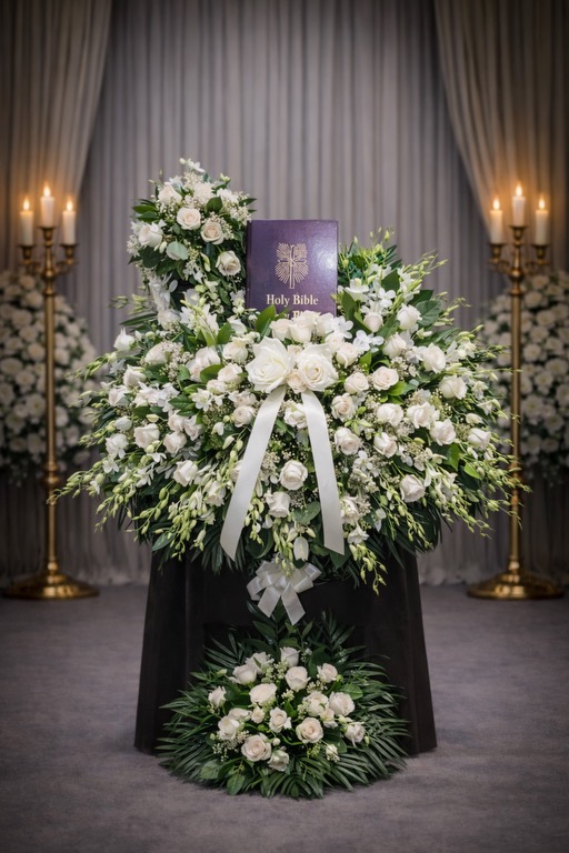 All white assorted real bible keepsake