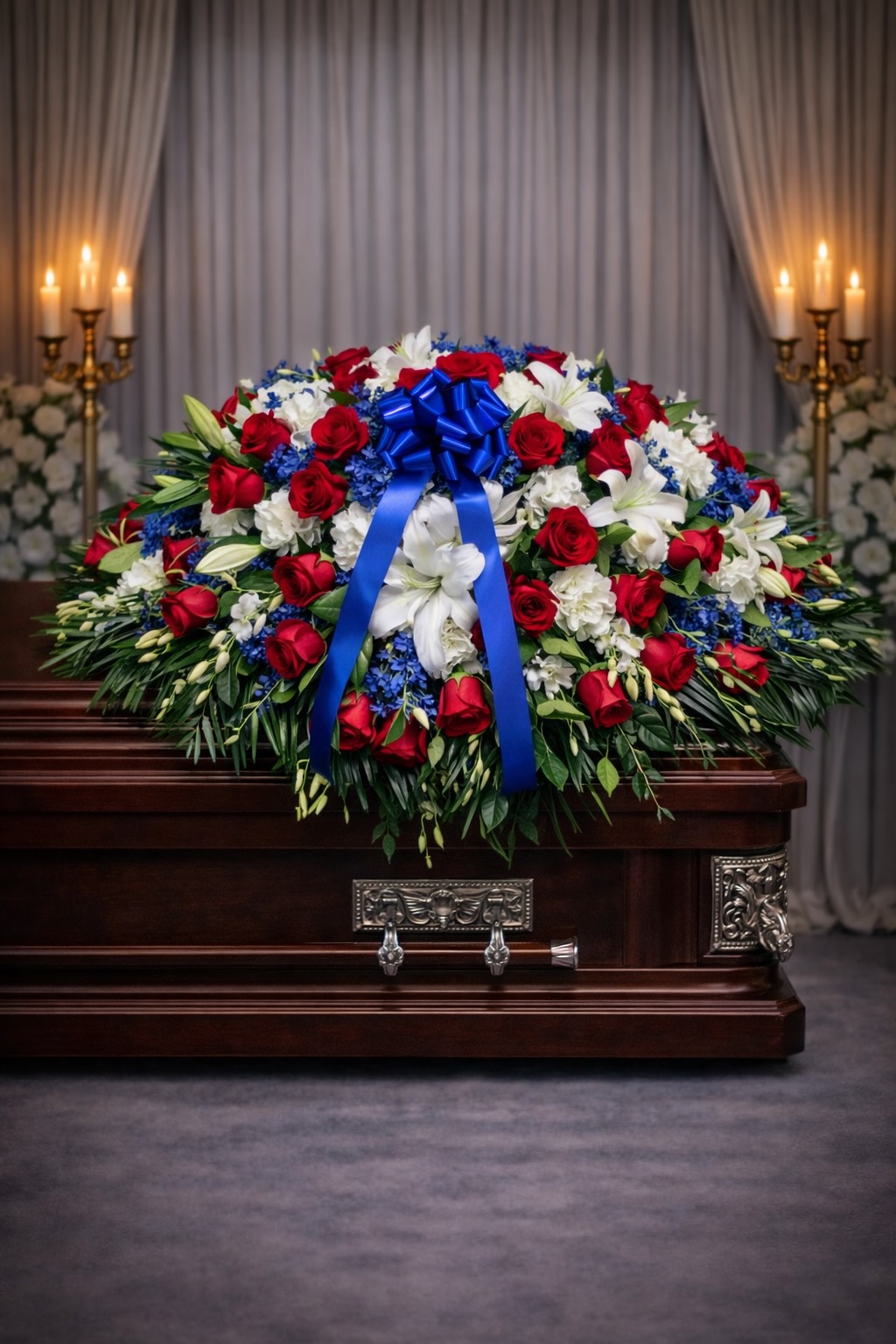 Patriotic Casket Spray