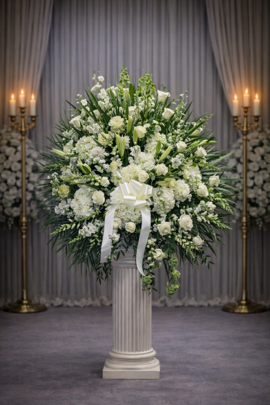 Assorted white elegant basket