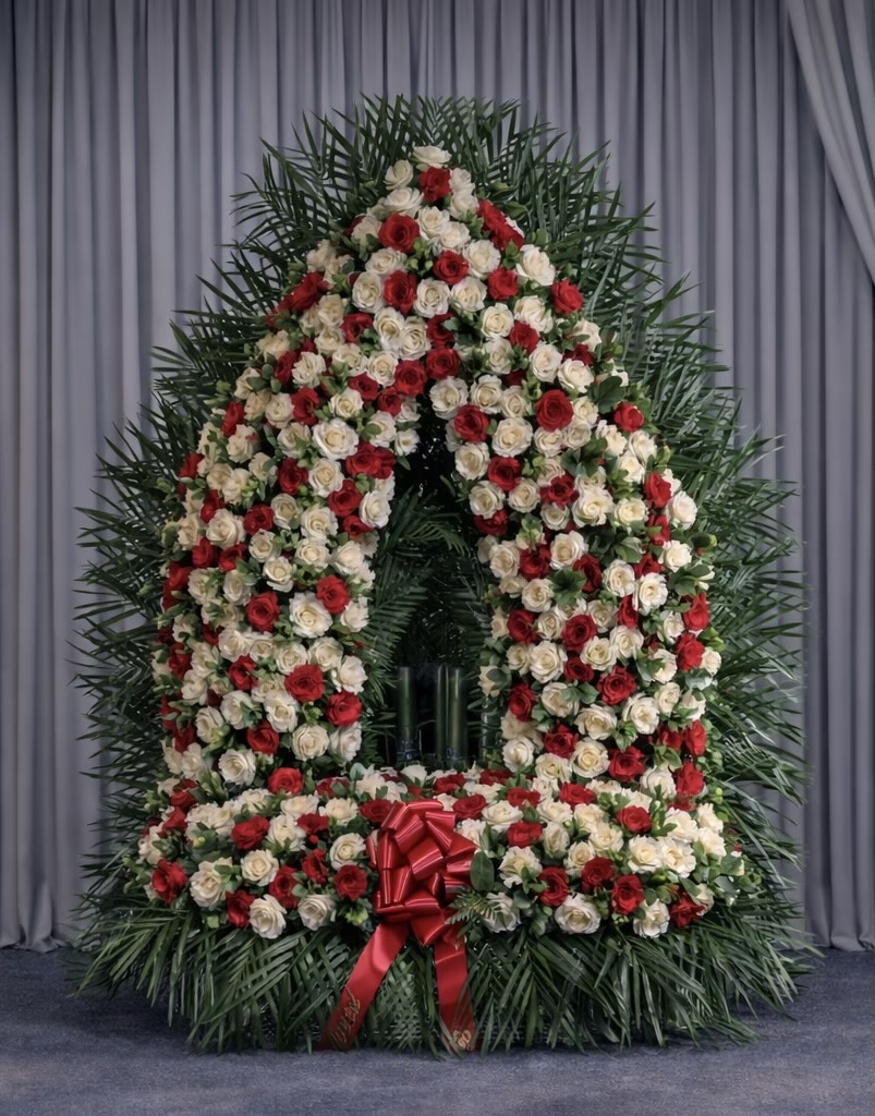 Red and White Rose Gate of Heaven