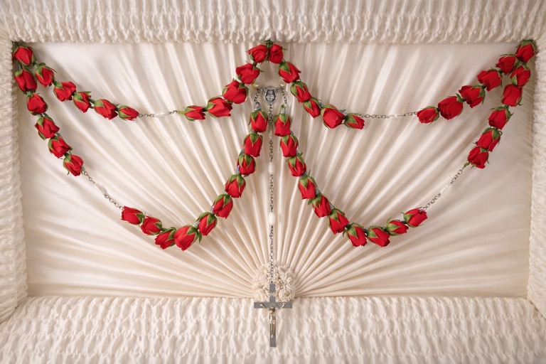 Silk Red Rose Rosary