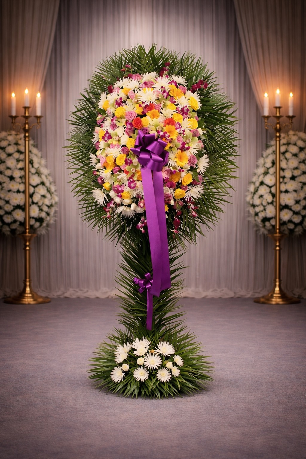 Mixed colorful spray