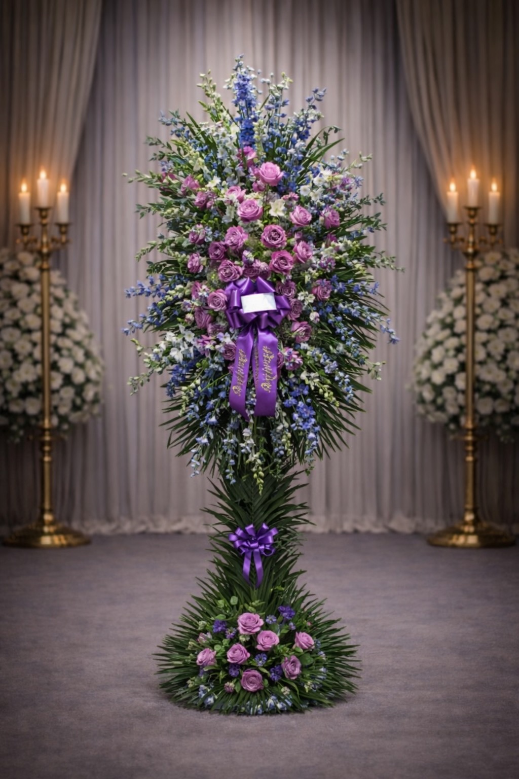 Purple rose freeflowing spray