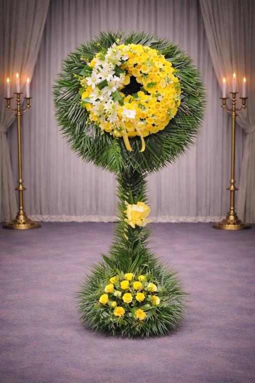 Yellow and Green Assorted Wreath
