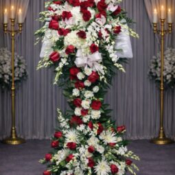 BI0450: Red and white assorted bible