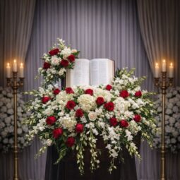 BI0150: White and red assorted real bible keepsake
