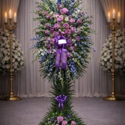 S2250: Purple rose freeflowing spray