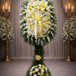 S0250: White and Yellow Assorted Spray